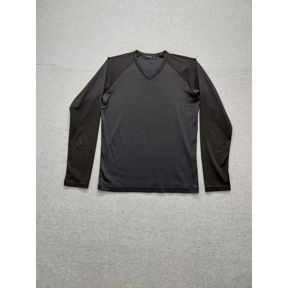Comme Ca Ism Women T Shirt M Black V Neck Long Sleeve Lightweight Casual Wear